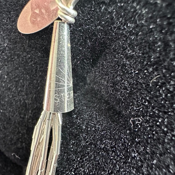 Liquid Silver 10 strand Running Bear silver Necklace - Picture 8 of 9